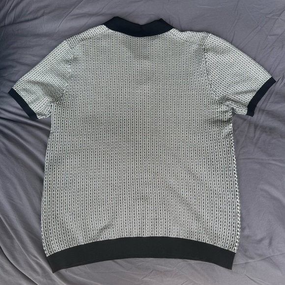 Perry Ellis Geometric Pattern Polo Sweater - Picture 4 of 4